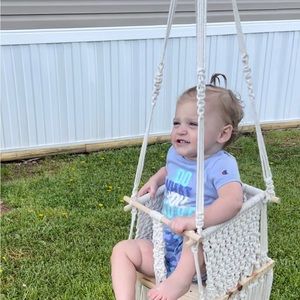 Macrame swing for baby/toddlers or adults